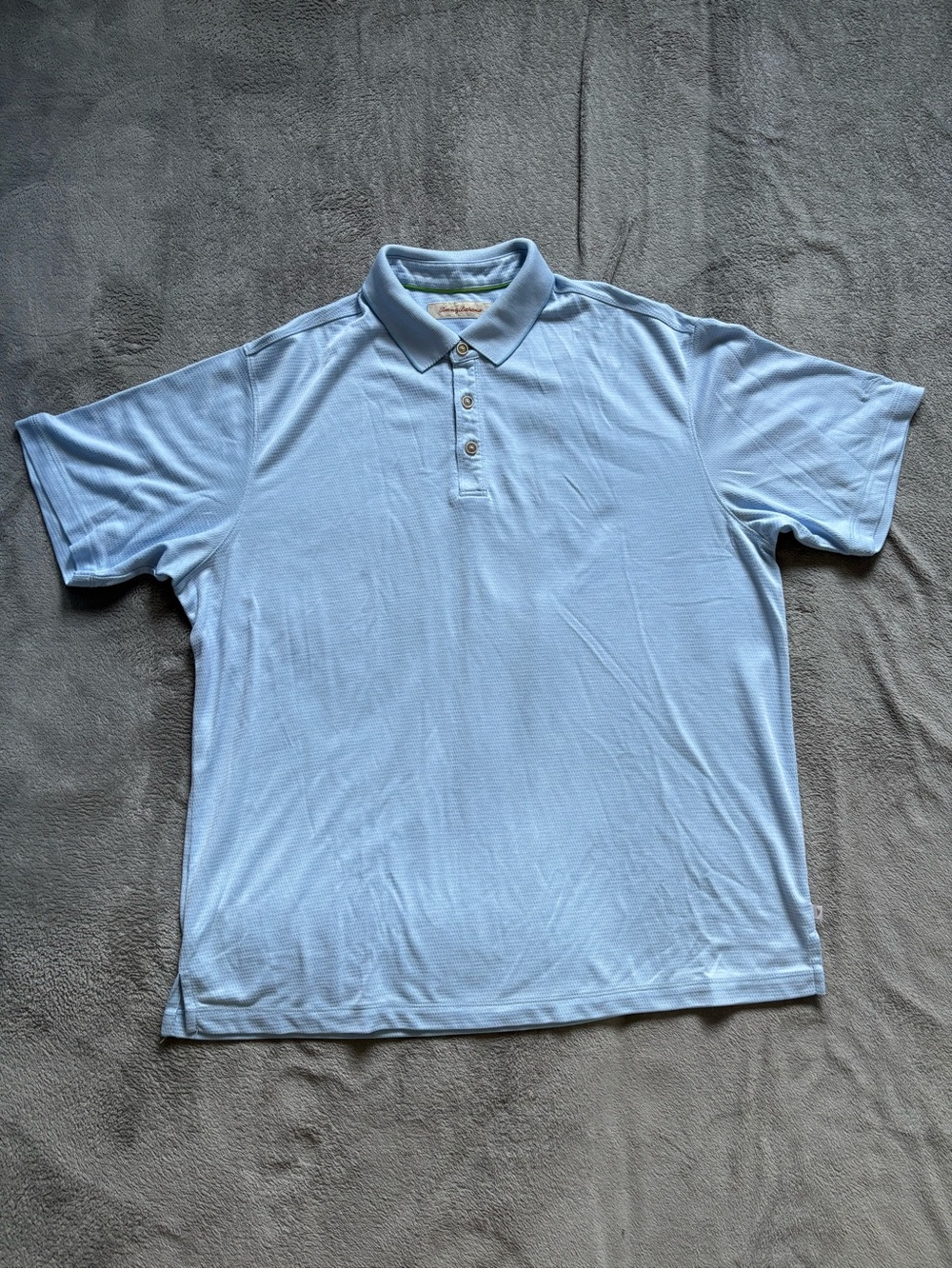Tommy Bahama Polo Shirt Men Blue Modal Fabric Size XL